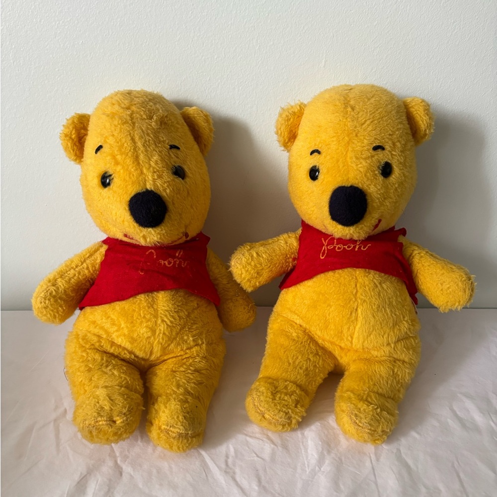 Vintage Sears Disney Classic Winnie the Pooh With Shirt Stuffed Plush Toy Animal